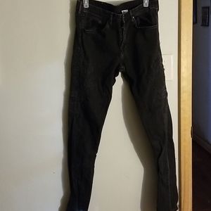 Black denim jeans